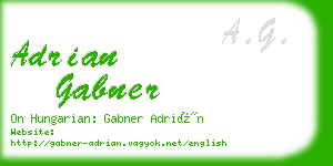 adrian gabner business card